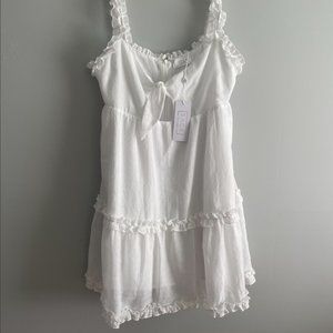 Sage the Label White Ruffle Dress
